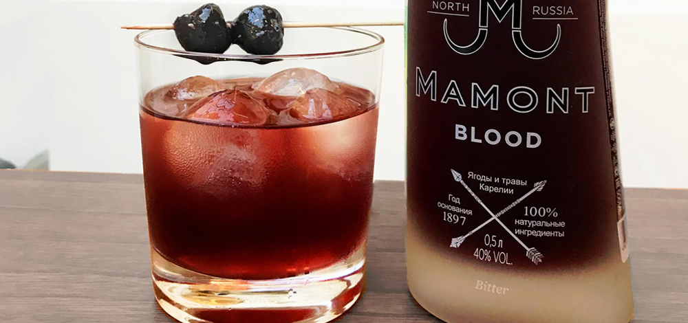 Mamont Blood vodka a drink